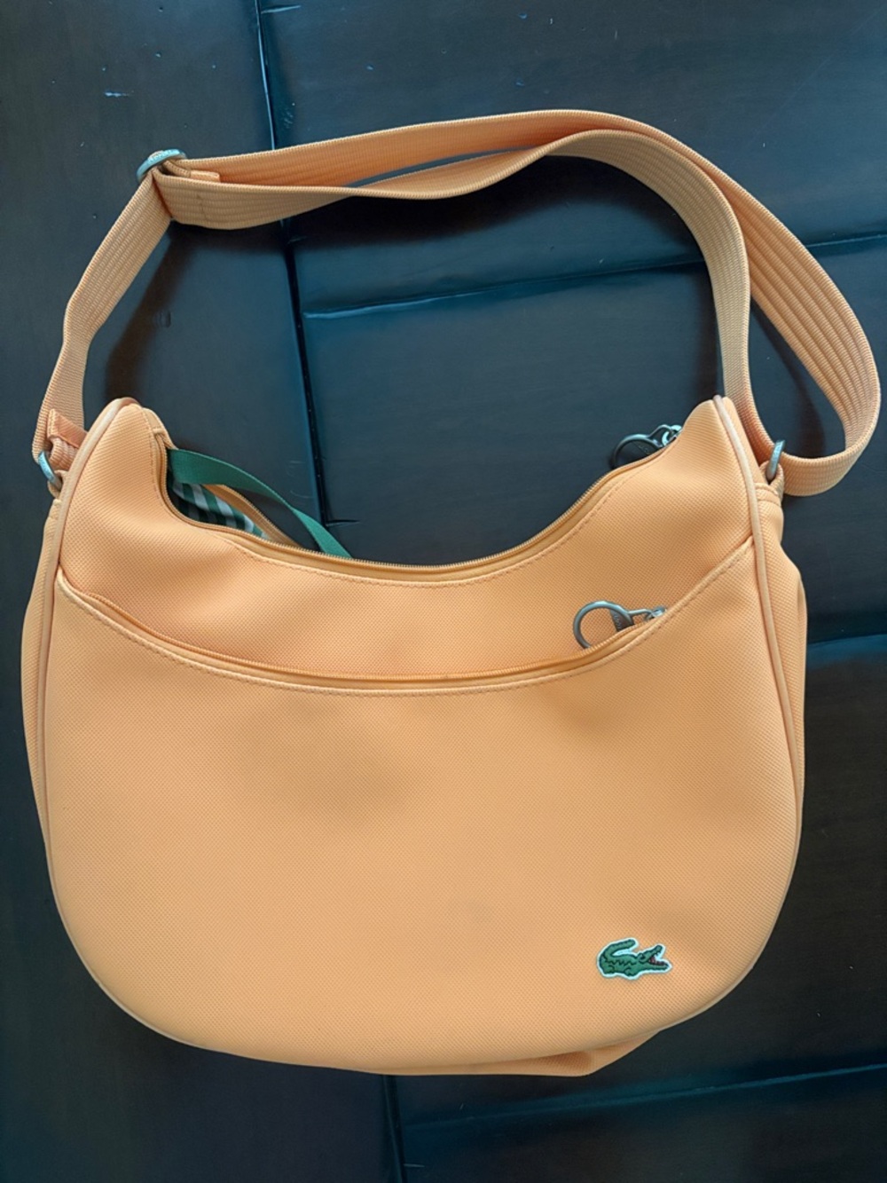 Lacoste Peach-Orange Shoulder Crossbody Bag